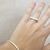 Anillo cuadrado simple - tienda online