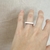 Anillo cuadrado simple - Cruz handmade