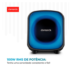 Caixa Amplificada AIWA Party Box PB07, 100W, IPX4, AWS-PB-07 - comprar online