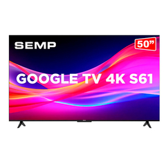 Smart TV LED 4K UHD 50" SEMP, Google Assistente, design sem bordas - comprar online