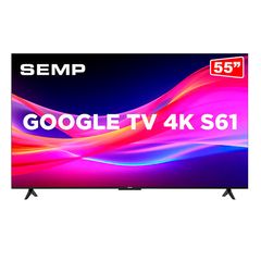 Smart TV LED 4K UHD 55" SEMP, Google Assistente, design sem bordas - comprar online