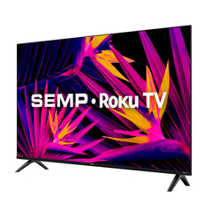 Smart TV LED 43" Semp Roku R6610 FHD Wifi dual band na internet