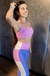 Conjunto Barby Rosa e Azul - Lua Linda Moda Fitness