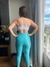 Conjunto Legging Azul Paraíso Top Hype Branco - comprar online