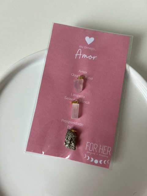 Kit Três Pingentes Amor - comprar online