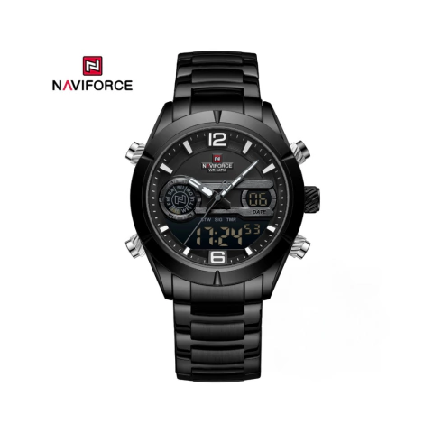 Relógio Masculino Naviforce Multifuncional Luz À Prova D'água