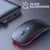 Mouse Sem Fio Recarregável Wireless Led Rgb Ergonômico - comprar online