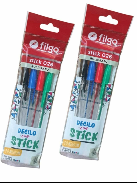 BOLÍGRAFO COLOR X 4