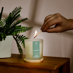 Vela matte chá branco na internet