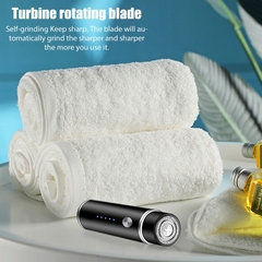 Mini afeitadora eléctrica portátil para hombres, afeitadora lavable, recortado - E-Style