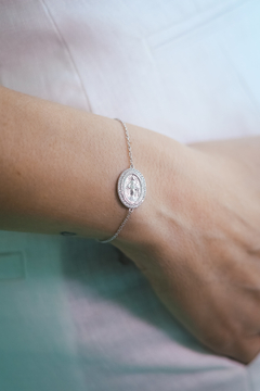Pulseira Nsa senhora das graças Moissanite
