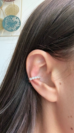 PIERCING CLICK B. DE OURO CRAVEJADO - comprar online
