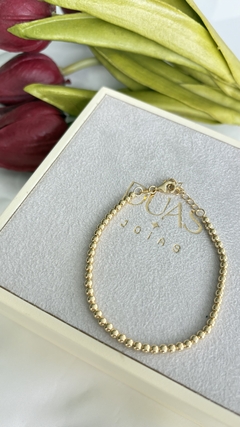 Pulseira bolinhas b.de ouro na internet