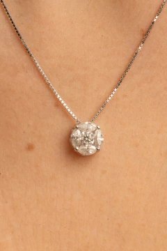 Colar Ponto de luz Illusion Moissanite - comprar online