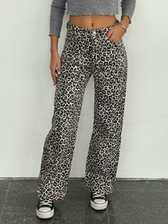 JEAN WIDE LEG LEOPARDO - comprar online