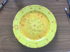 Imagem do Prato Mapa Astral decorativo na porcelana - 25 cm