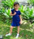 SHORT SAIA INFANTIL MARINHO COM LARANJA NEON - comprar online
