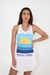 Vestido branco estampa sol ASTROMÉLIA short incluso