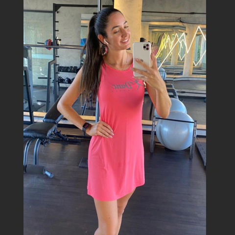 Vestido Danc laranja