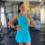 Vestido Ace Azul turquesa e Laranja