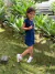 SHORT SAIA INFANTIL MARINHO COM LARANJA NEON - DANC SPORTS