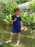SHORT SAIA INFANTIL MARINHO COM LARANJA NEON na internet