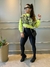 Blusa crooped tricô