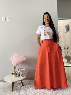 Conjunto Tee saia com cinto - comprar online
