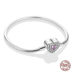 Pulseira de prata esterlina 925, 17-20cm - comprar online