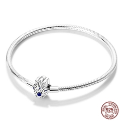 Pulseira de prata esterlina 925, 17-20cm - loja online