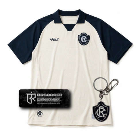 Camisa Remo II 26/27 - Torcedor Volt Masculina - Off-White e azul