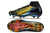 Chuteira Trava Mista Nike Air Zoom Mercurial Superfly 10 Elite - Preta, dourada e azul - BR SOCCER | Camisas de time e artigos esportivos 
