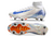 Chuteira Trava Mista Nike Air Zoom Mercurial Superfly 10 Elite - Branca, azul e laranja - BR SOCCER | Camisas de time e artigos esportivos 