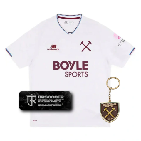 Camisa West Ham II 26/27 - Torcedor New Balance Masculina - Branca