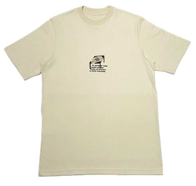 camiseta in questa vida - bege - tutto passa drop