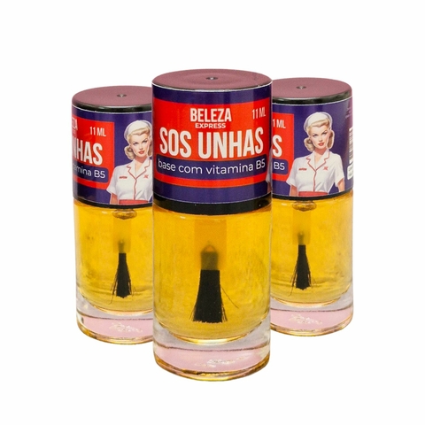 Base fortalecedora com vitamina B5 SOS unhas Beleza Express