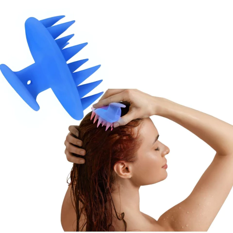 Escova Massageadora p/Cabelo e couro cabeludo cores sortidas