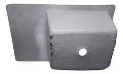 Pileta Reforzada Lavadero Fibra Simil Marmol 75cm Detalle - tienda online
