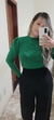 BLUSA TRICOT MANGA LONGA PRINCESA VERDE