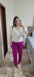CAMISA BRANCA SOFISTICADA LUXO MANGA LONGA E BABADOS TODA EM RENDA E GUIPIR