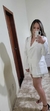 BLAZER BRANCO ALFAIATARIA COM OMBREIRAS E DETALHE EM STRASS NO OMBRO