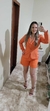 BLAZER ALFAIATARIA LARANJA