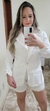 BLAZER BRANCO ALFAIATARIA todo forrado
