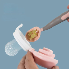 Colher De Alimentação De Comida Para Bebê Extrator De Suco Alimentador De Frutas - baby love