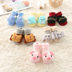 Meias de piso animal cartoon para bebê, meias super macias com sinos, meias fofas - comprar online