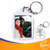Chaveiro de Acrílico 3x4 Pilote com Cuidado com Foto do Casal - comprar online