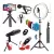 Kit Tripé De Mesa Anel De Luz Controle Bluetooth E Microfone