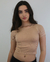 CROPPED LIA - MARROM CAMELO