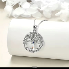 7 Chakras Collar Yoga y Árbol Sagrado - AngelicalMente
