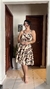 Vestido Midi estampa atemporal - loja online